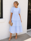 30A Striped Maxi Dress | Blue