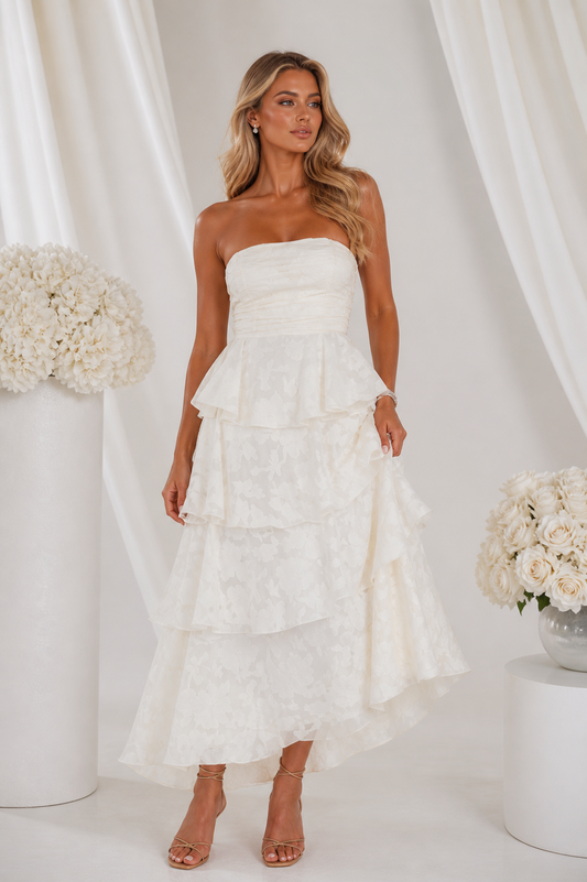 Floral Dreams Maxi | White